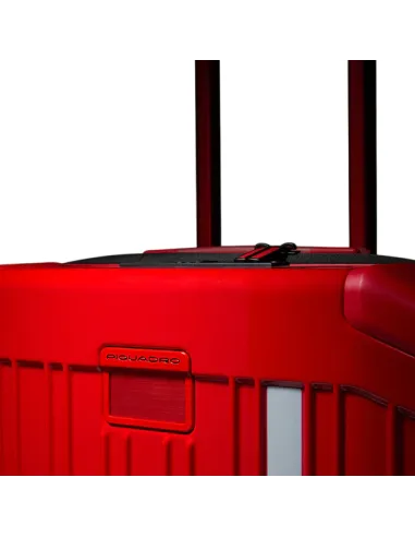 Piquadro x Ducati cabin trolley, red