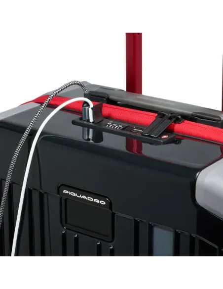 Piquadro Ducati Kabinentrolley, schwarz