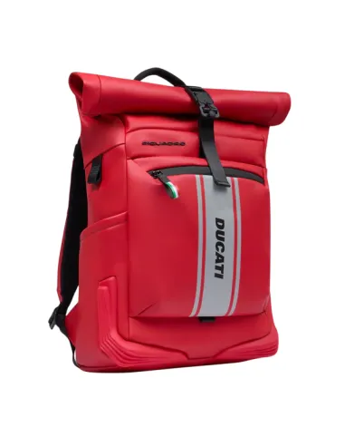 Zaino Roll-Top Piquadro Ducati, rosso