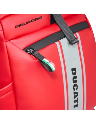 Zaino Roll-Top Piquadro Ducati, rosso