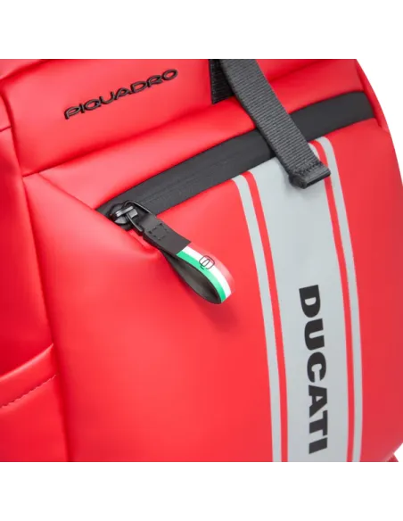 Zaino Roll-Top Piquadro Ducati, rosso