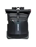 Zaino Roll-Top Piquadro Ducati, nero