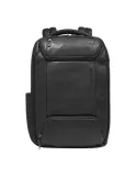 Piquadro Cronus 14-Computer-Rucksack aus Leder, schwarz