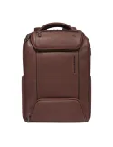 Piquadro Cronus 14-Computer-Rucksack aus Leder, braun