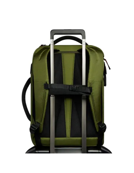 Reise-Rucksack mit 17,3 PC-Fach aus recyceltem Stoff Piquadro Arne, grün