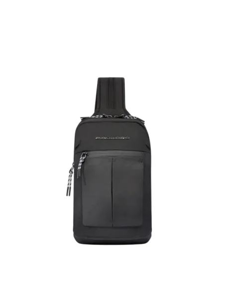 Piquadro Arne Umhängetasche/Rucksack, schwarz