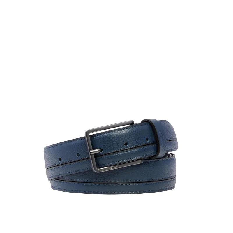 Piquadro Cronus men's belt, blue