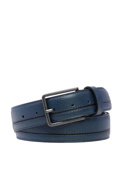 Cintura in pelle Piquadro Cronus, blu
