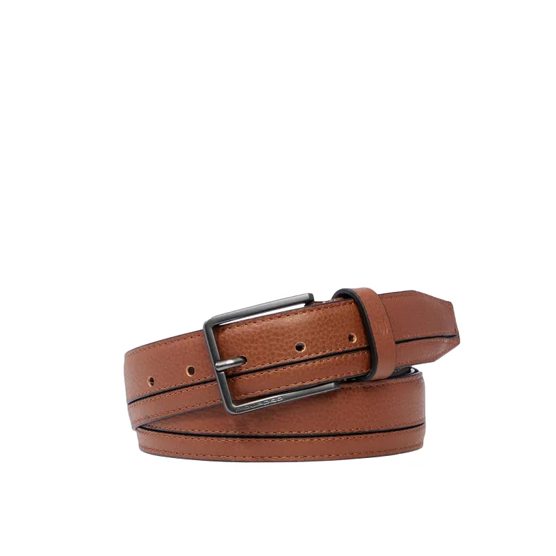 Piquadro Cronus men's belt, brown
