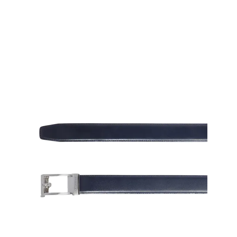 Cintura in pelle con chiusura a ghiera Piquadro, blu 2