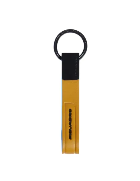 Piquadro Atlas key chain, yellow