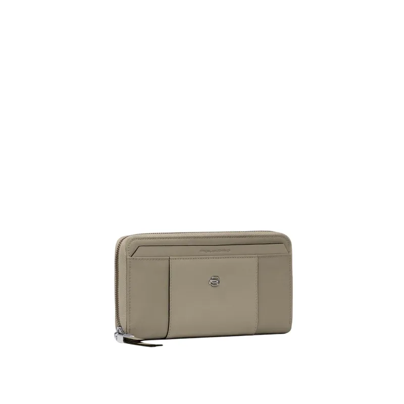 Piquadro Circle women's wallet in fabric and leather with... 2