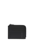 Piquadro Cronus coin and credit card pouch, black