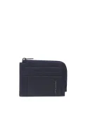 Piquadro Cronus coin and credit card pouch, blue