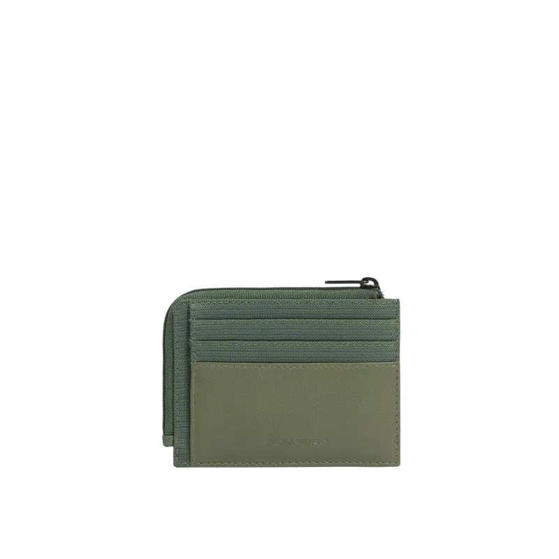 Piquadro Orion Münz- und Kreditkartenetui, grün 2
