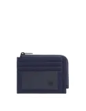 Bustina porta carte di credito e porta monete Piquadro Orion, blu