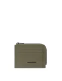 Piquadro Atlas coin and credit card purse, green