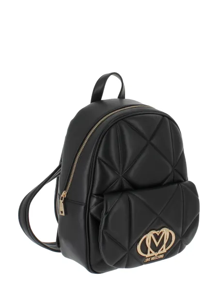 Zaino donna Love Moschino trapuntato, nero