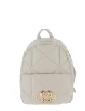 Love Moschino quilted women's backpack, ivory