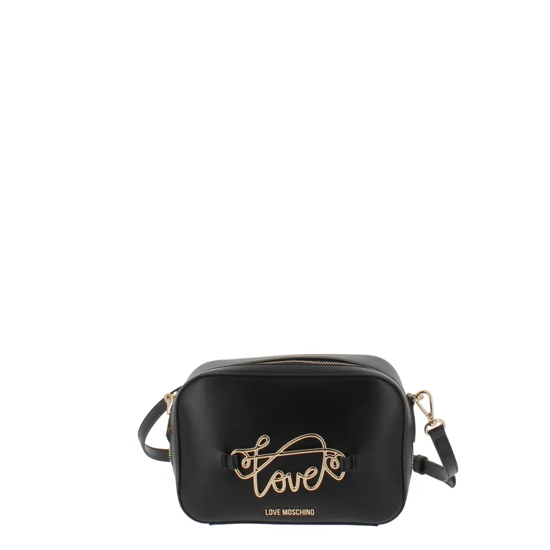 Love Moschino zipped cross-body bag, black