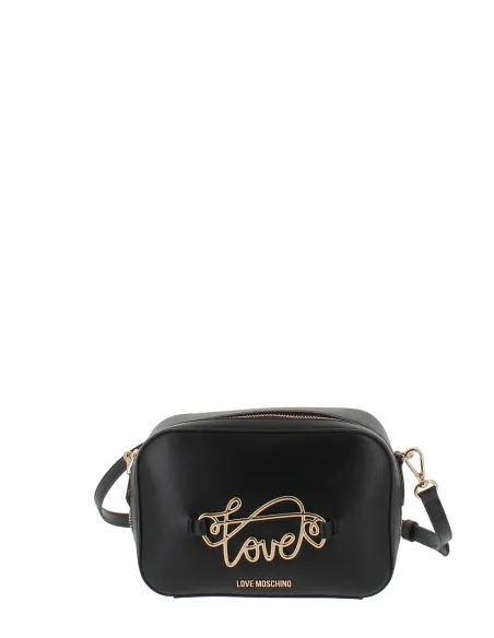 Love Moschino Umhängetasche mit Reißverschluss, schwarz