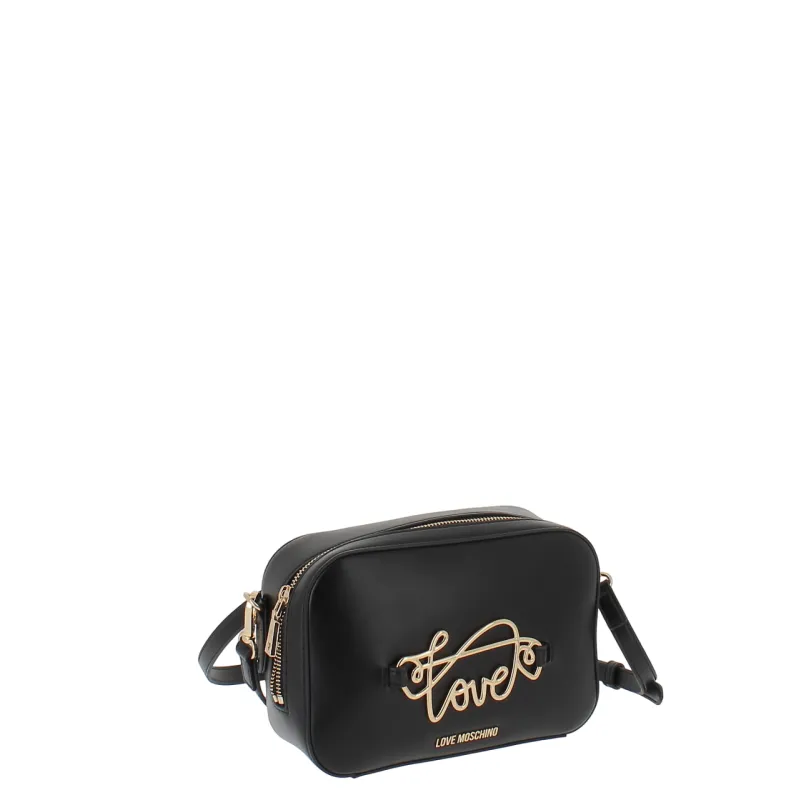 Love Moschino Umhängetasche mit Reißverschluss, schwarz 2