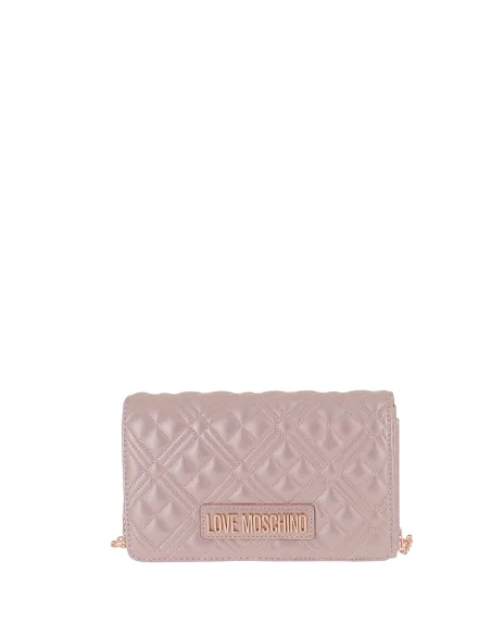 Love Moschino clutch bag, metallic powder