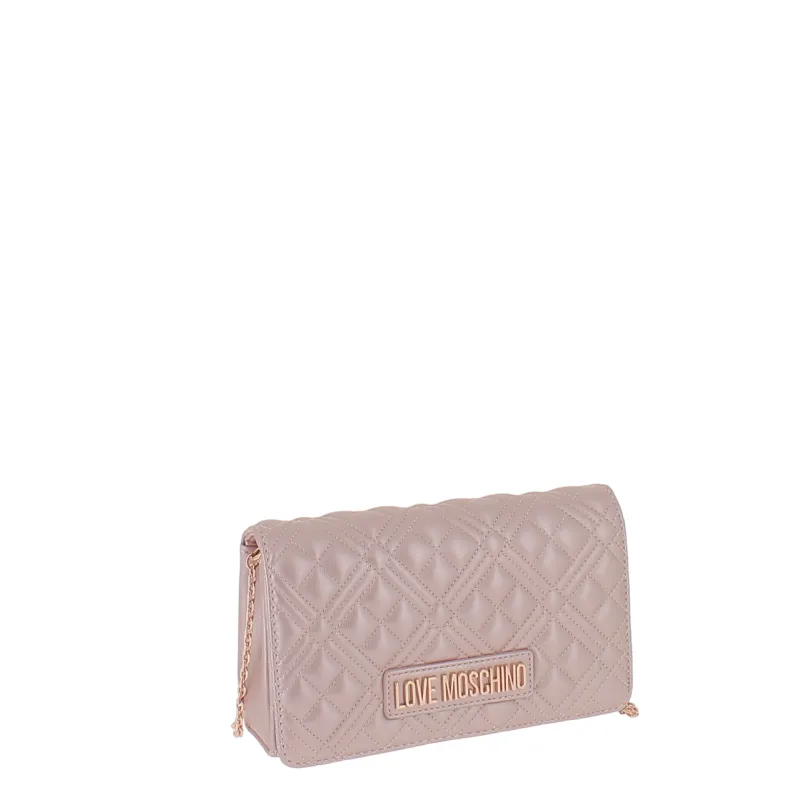 Love Moschino clutch bag, metallic powder 2
