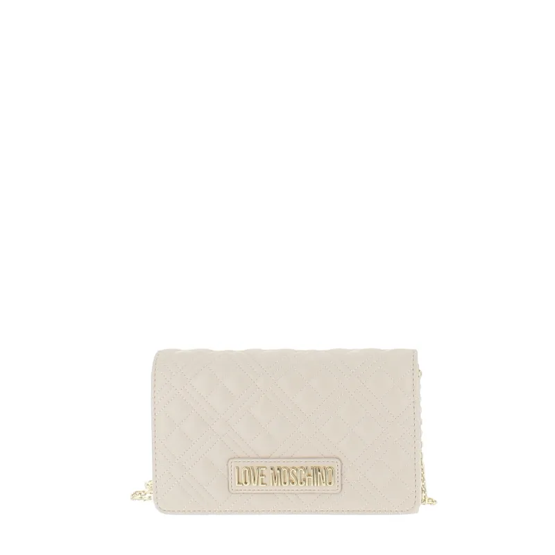 Love Moschino clutch bag, ivory
