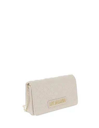 Love Moschino clutch bag, ivory