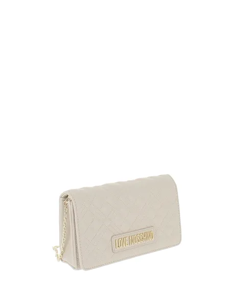 Love Moschino clutch bag, ivory
