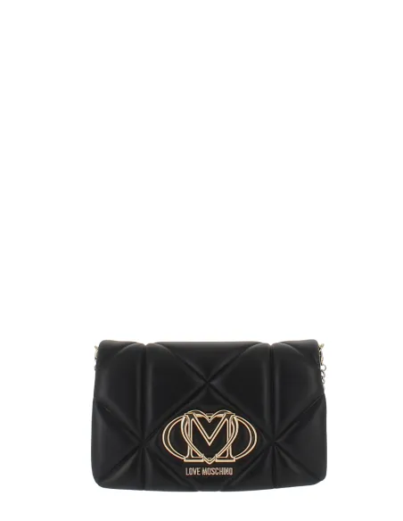 Love Moschino quilted clutch bag, black