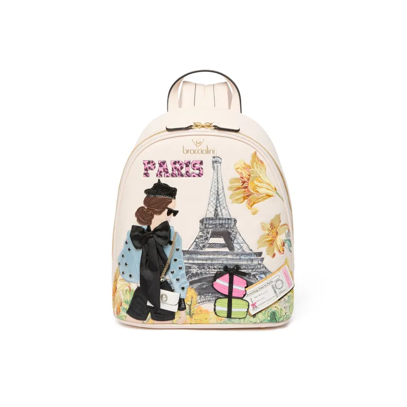 Damen-Rucksack Braccialini Cartoline, Paris