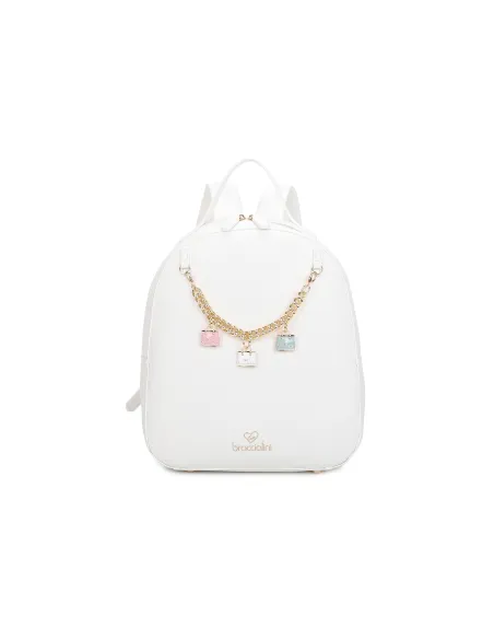 Braccialini Beth women's backpack, white
