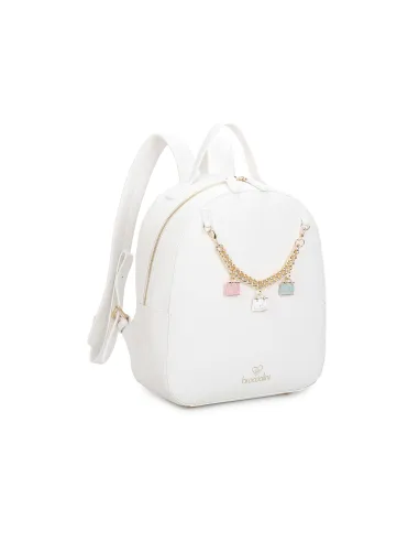 Braccialini Beth women's backpack, white