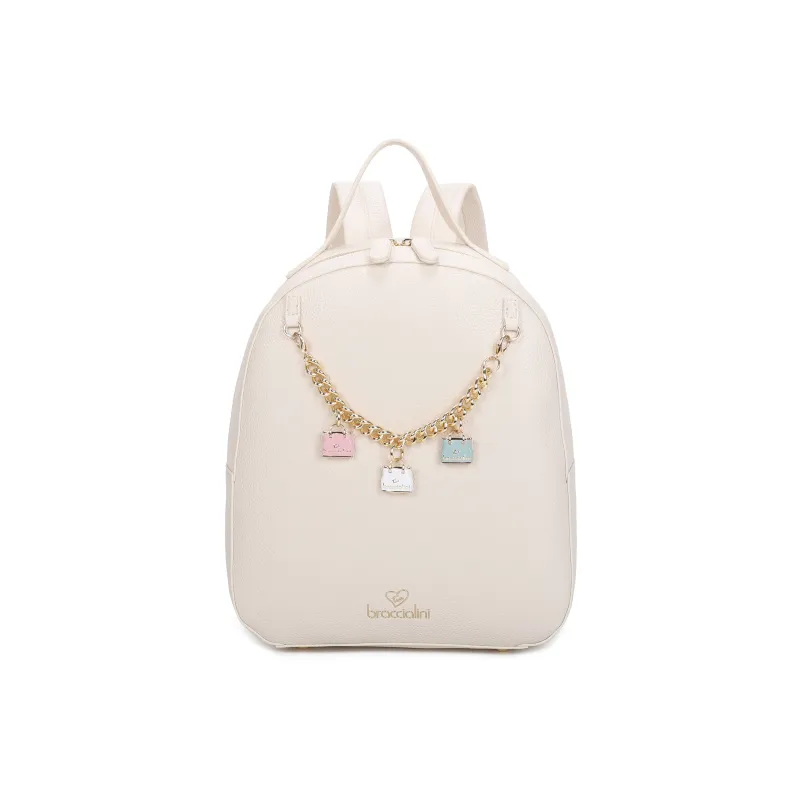 Braccialini Beth women's backpack, beige