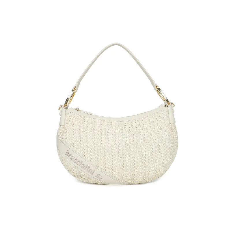 Borsa hobo Braccialini Beth Tricot, bianca