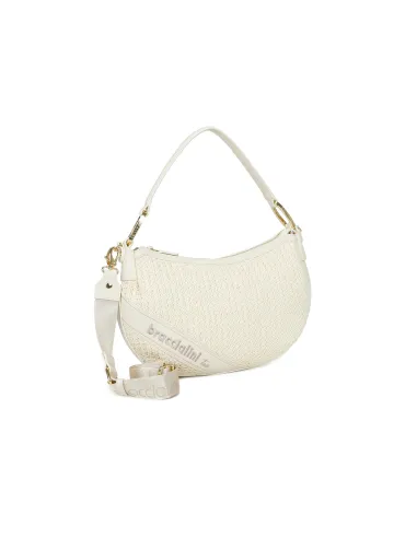 Braccialini Beth Tricot hobo bag, white