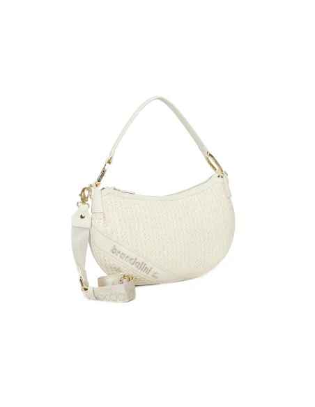 Braccialini Beth Tricot hobo bag, white
