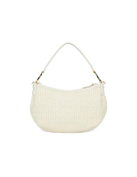 Borsa hobo Braccialini Beth Tricot, bianca