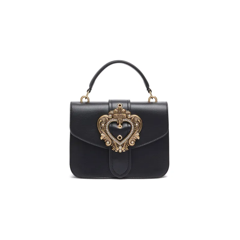 Borsa a mano piccola Braccialini Baroque, nera