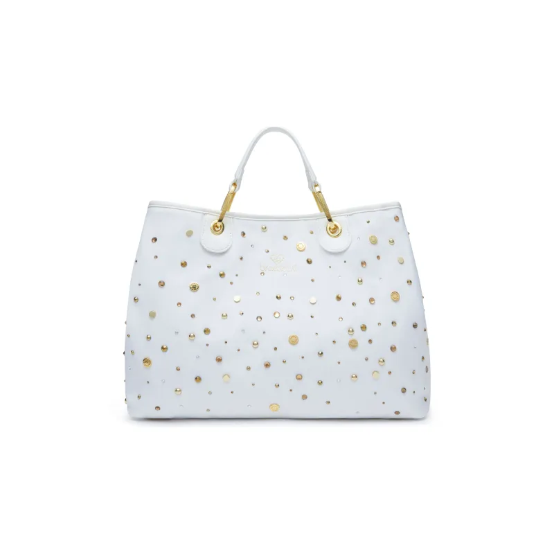Handtasche Braccialini Beth Strass, weiß