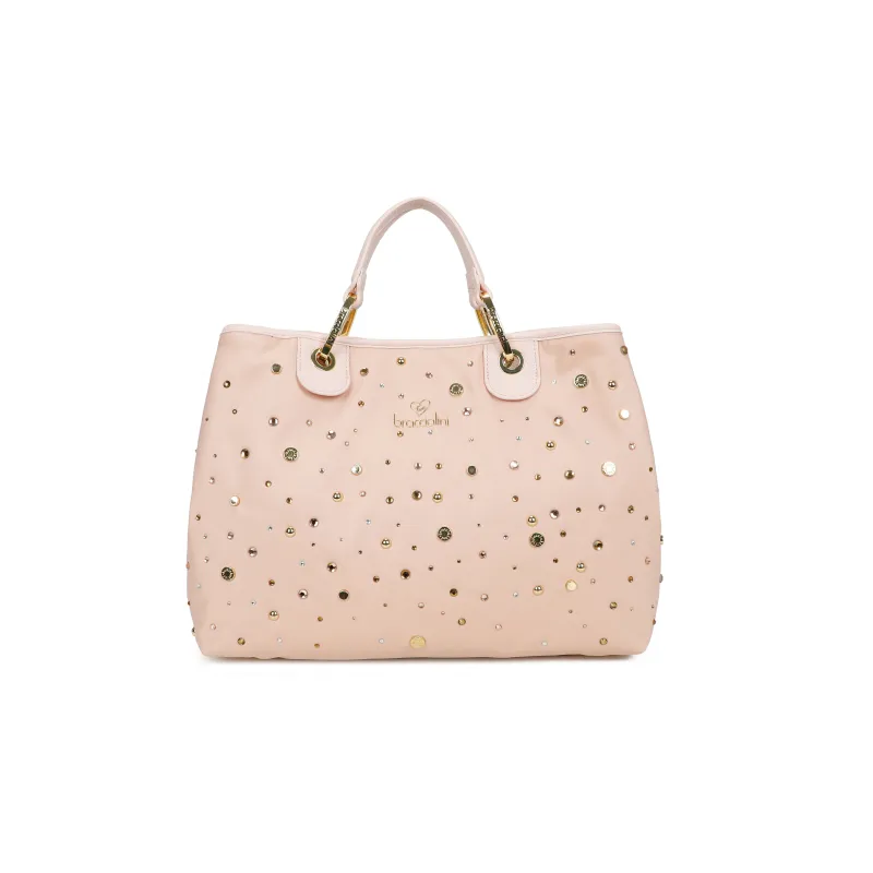 Handtasche Braccialini Beth Strass, rosa