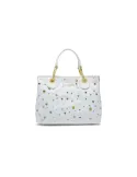 Bacciaini Beth Strass mittlere Handtasche, weiß