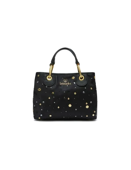 Bacciaini Beth Strass mittlere Handtasche, schwarz