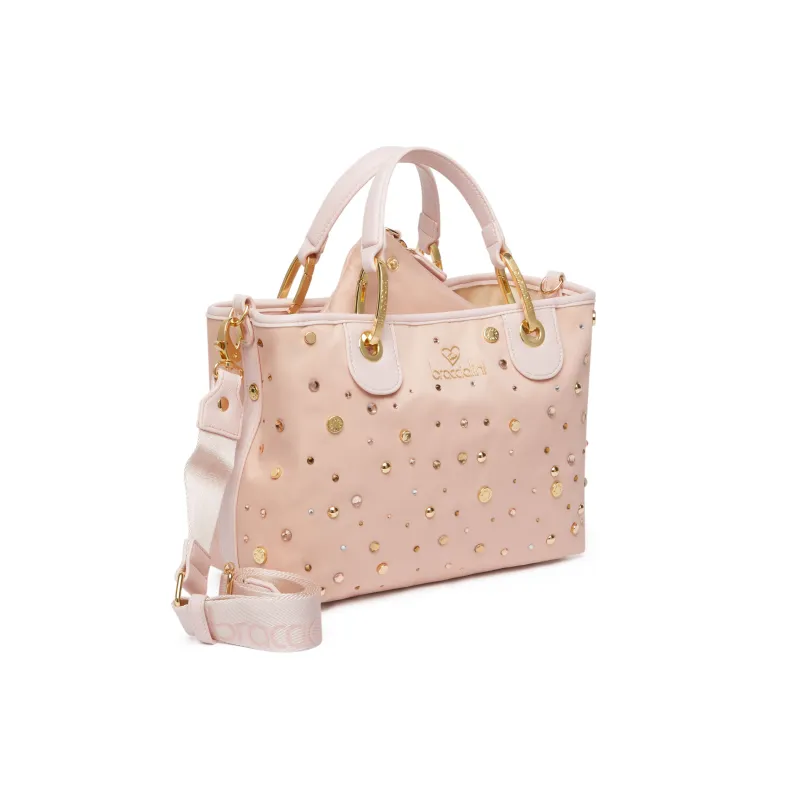 Bacciaini Beth Strass medium-sized handbag, pink 2