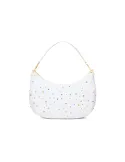 Bacciaini Beth Strass shoulder bag, white