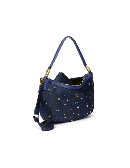 Bacciaini Beth Strass shoulder bag, blue