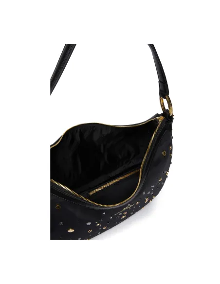 Bacciaini Beth Strass shoulder bag, blue