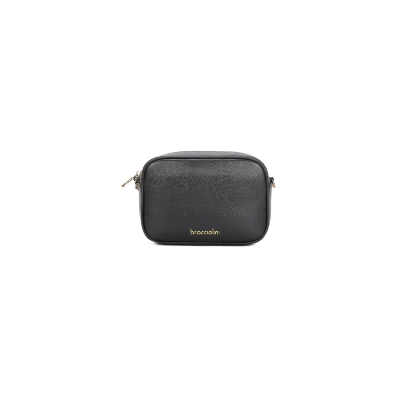 Braccialini Jinny leather cross-body bag, black